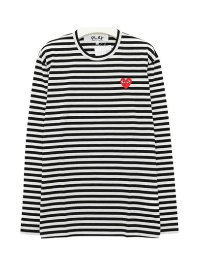 Men s Striped Long Sleeve T Shirt P1T164 BLACKWHITE - COMME DES GARCONS - BALAAN 2