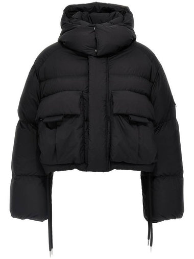 Kar Hooded Short Down Padding Black - MONCLER - BALAAN 1