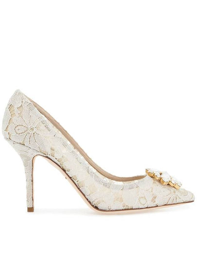 Lace Bellucci Pumps Heel White - DOLCE&GABBANA - BALAAN 2