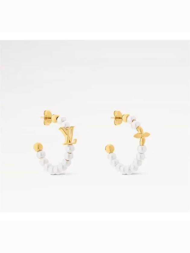 My LV Pearl Earrings Gold White - LOUIS VUITTON - BALAAN 3