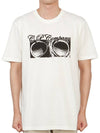 Print Cotton Short Sleeve T-Shirt White - CP COMPANY - BALAAN 2