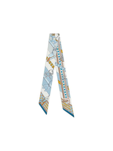 Brides et Gris-Gris Twilly Scarf Blue Jeans - HERMES - BALAAN 1