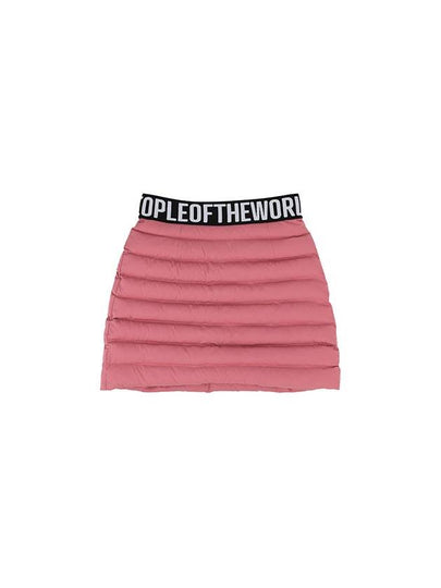 Quilted Padded Mini A-Line Skirt Pink - PEOPLE OF THE WORLD - BALAAN 2