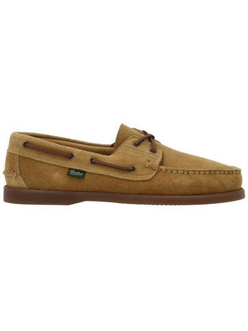 Bath Suede Boat Shoes Brown - PARABOOT - BALAAN 1