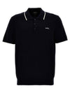 Flynn Cotton Polo Shirt Blue - A.P.C. - BALAAN 1