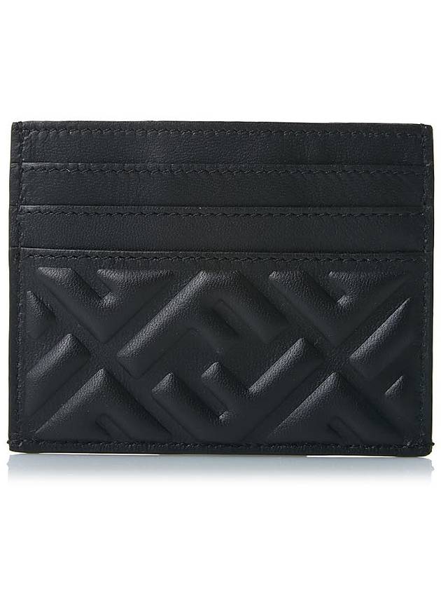 FF Baguette Flap Card Wallet Black - FENDI - BALAAN 4