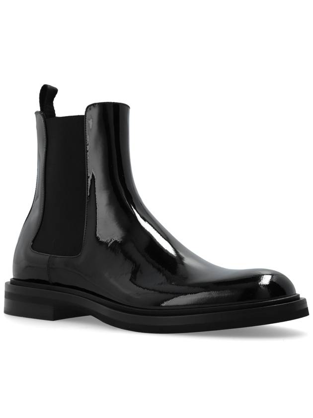 Dolce & Gabbana Leather Ankle Boots, Men's, Black - DOLCE&GABBANA - BALAAN 4