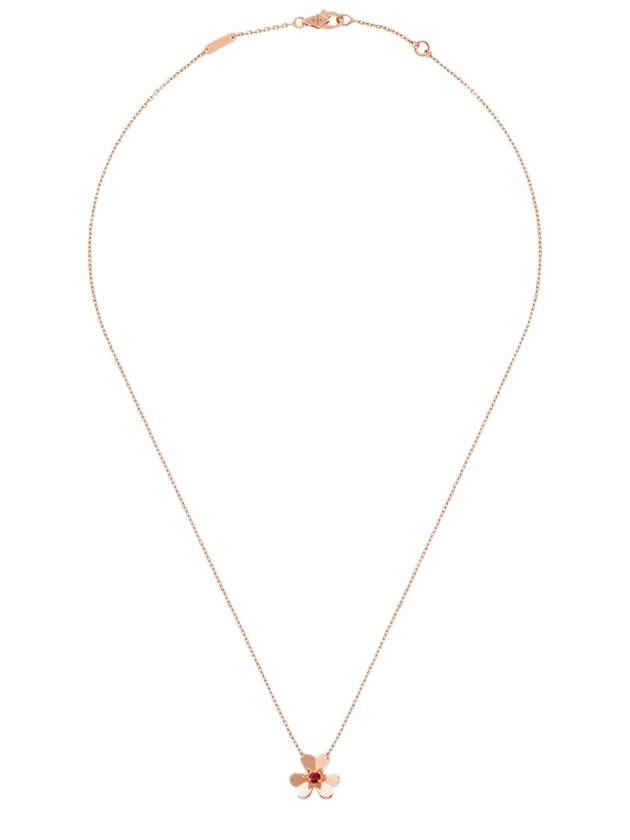 Women's Freeball Pendant Mini Model Necklace Rose Gold - VANCLEEFARPELS - BALAAN 1