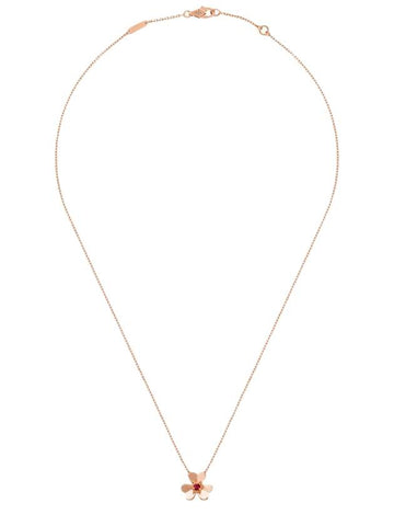 Women's Freeball Pendant Mini Model Necklace Rose Gold - VANCLEEFARPELS - BALAAN 1