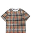 8078636 A7028 Iconic Vintage Check Kids Short Sleeve T Shirt - BURBERRY - BALAAN 2