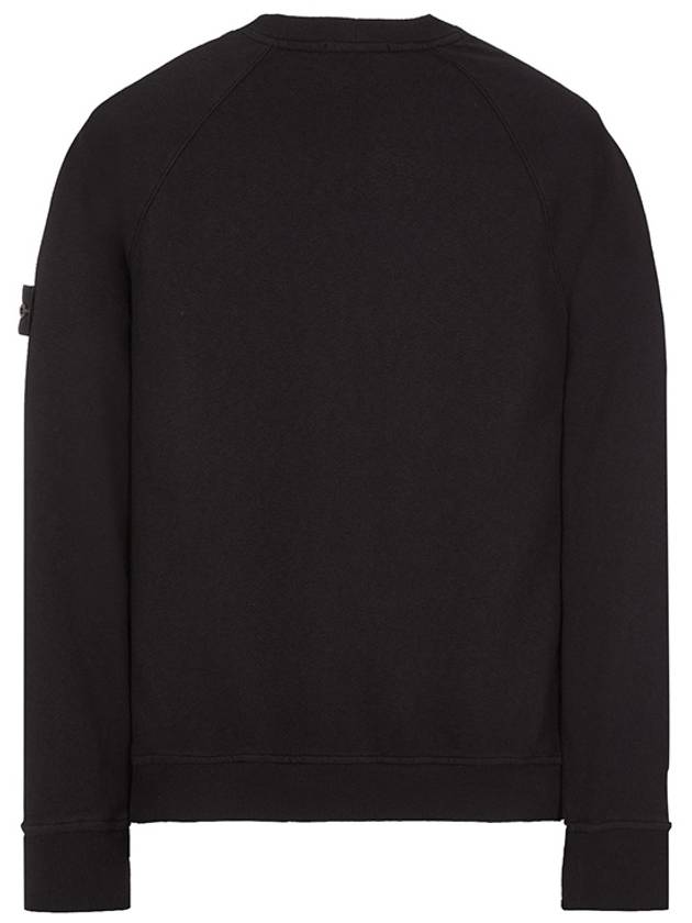 Wappen Patch Garment Dyed Sweatshirt Black - STONE ISLAND - BALAAN 5