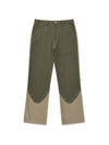 Poleyn Pants Unisex color combination straight pants green - PHOS333 - BALAAN 2