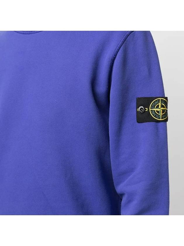 Wappen Patch Crewneck Sweatshirt Blue - STONE ISLAND - BALAAN 4