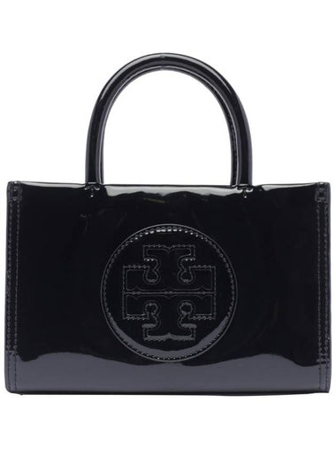 Ella Bio Patent Tote Bag Black - TORY BURCH - BALAAN 1