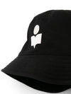 Haley Embroidered Logo Bucket Hat Black - ISABEL MARANT - BALAAN 3