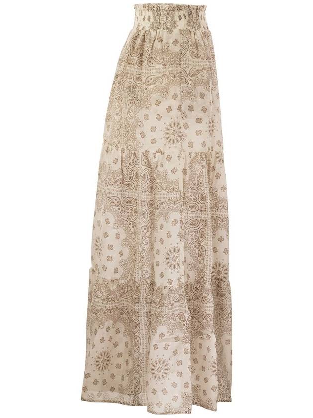 CHEYENNE - Long skirt in cotton and silk. - MC 2 SAINT BARTH - BALAAN 3