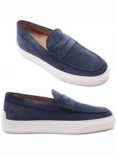 Men's Suede Loafers Blue - TOD'S - BALAAN 2