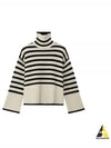 Signature Striped Turtleneck Light Sand - TOTEME - BALAAN 2