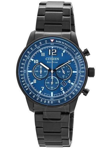 Open Box - Citizen Chronograph Eco-Drive Blue Dial Men's Watch CA4505-80L - CITIZEN - BALAAN 1