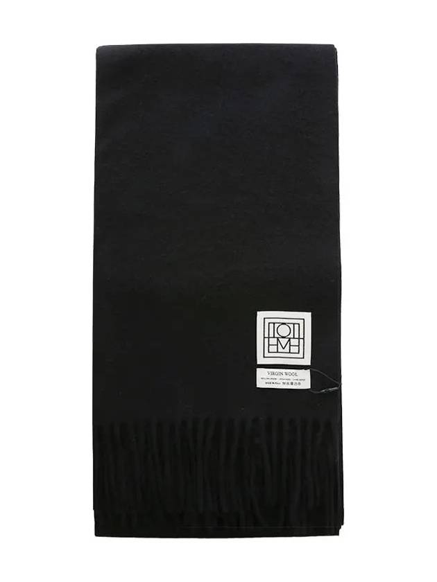 Classic Wool Muffler Black - TOTEME - BALAAN 2