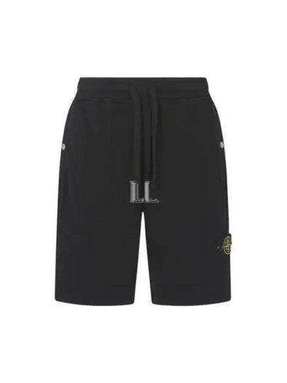 Wappen Patch Old Regular Fit Shorts Black - STONE ISLAND - BALAAN 2