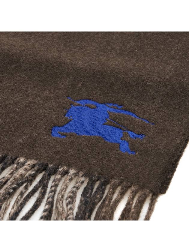 Check EKD Embroidered Reversible Cashmere Scarf Snug - BURBERRY - BALAAN 7