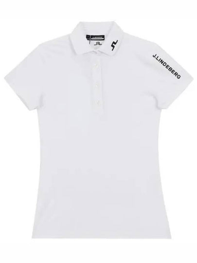 Women's Tour Tech Golf Polo White - J.LINDEBERG - BALAAN 2