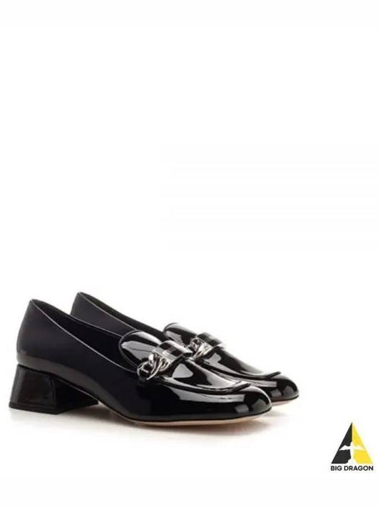 Women's Logo Patent Leather Pumps Black - MIU MIU - BALAAN 2