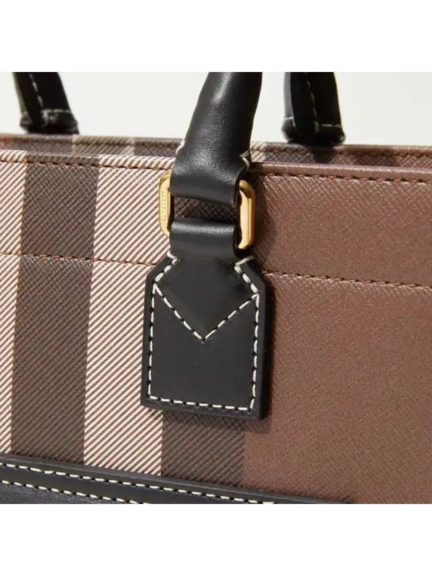 Tartan Check Freya Mini Tote Bag Brown - BURBERRY - BALAAN 7