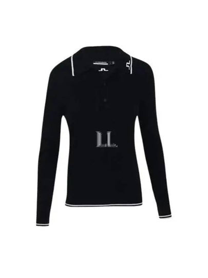 Women's Mimi Knit PK Shirt Black - J.LINDEBERG - BALAAN 2