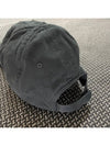 Front Piercing Wash Cotton Ball Cap Black Faded - BALENCIAGA - BALAAN 3