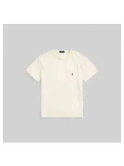 Embroidered Pony Logo Classic Fit Short Sleeve T-Shirt Ivory - POLO RALPH LAUREN - BALAAN 2