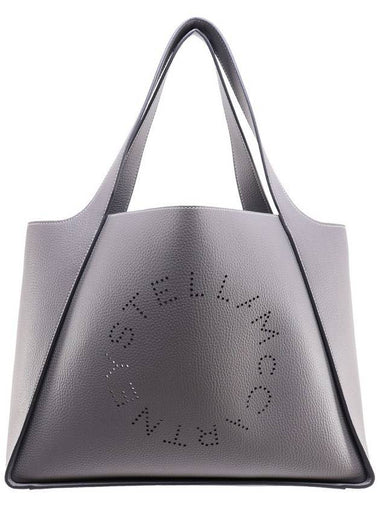 logo tote bag gray - STELLA MCCARTNEY - BALAAN 1