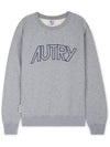 Women's logo embroidered melange sweatshirt SWIW 408M - AUTRY - BALAAN 3