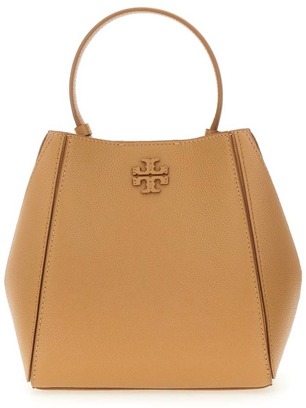 Mcgraw Logo Small Bucket Bag Brown - TORY BURCH - BALAAN 7