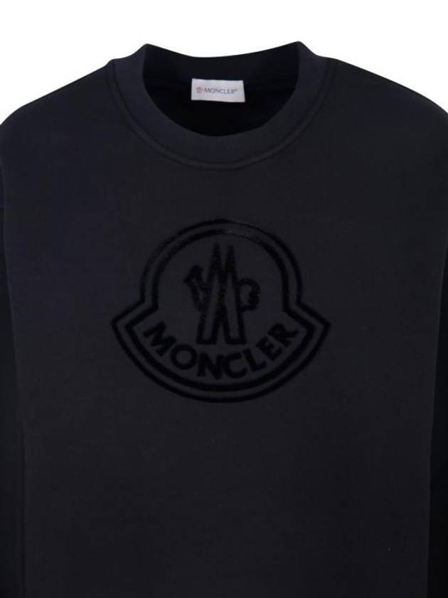 Long Sleeve T Shirt 8G00028 809KX 999 Black - MONCLER - BALAAN 4