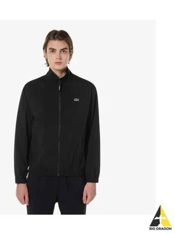 Men s Woven Set up Jacket Black - LACOSTE - BALAAN 1