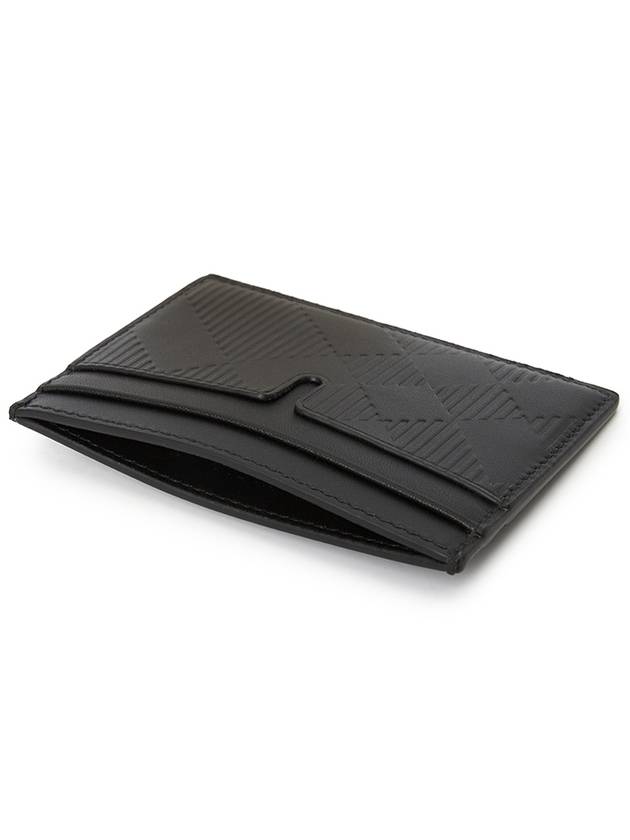 Check Quilted Card Wallet Black - BURBERRY - BALAAN 5