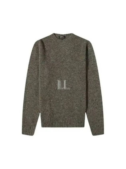 Lucas Alpaca Crew Knit Top Khaki - A.P.C. - BALAAN 2