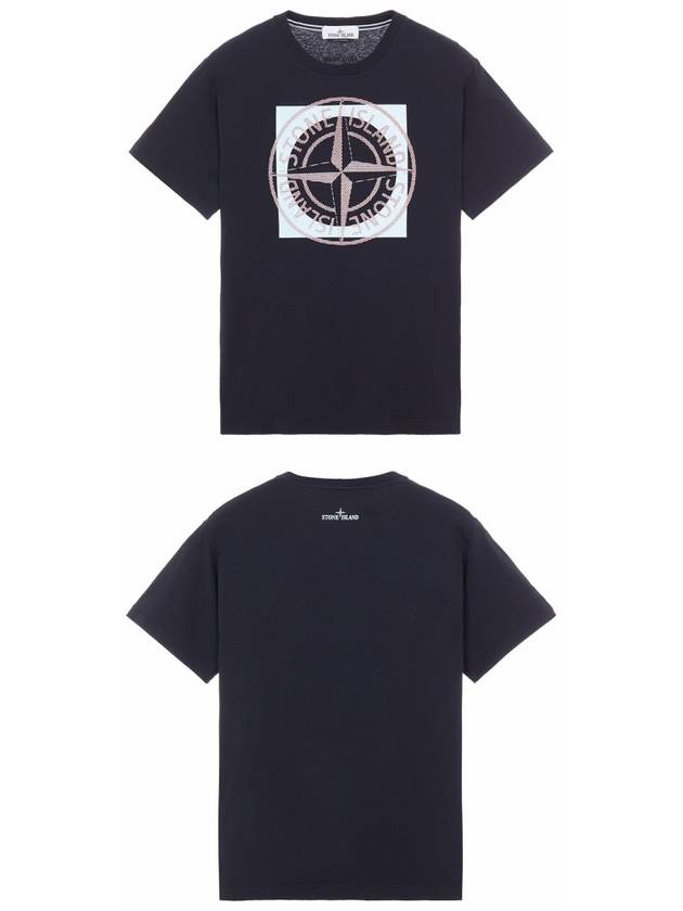 Compass Logo Printing Short Sleeve T-Shirt Black - STONE ISLAND - BALAAN.