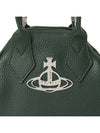 Logo Mini Yasmin Tote Bag Dark Green - VIVIENNE WESTWOOD - BALAAN 9