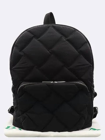 652188 Black color maxi intrecciato nylon backpack - BOTTEGA VENETA - BALAAN 1