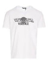 Men's La Greca Logo Short Sleeve T-Shirt White - VERSACE - BALAAN 2