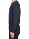 Embroidered Logo Sweatshirt Navy - ALEXANDER MCQUEEN - BALAAN 5