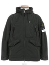 David Light TC Mircropile Hooded Jacket Dark Green - STONE ISLAND - BALAAN 3