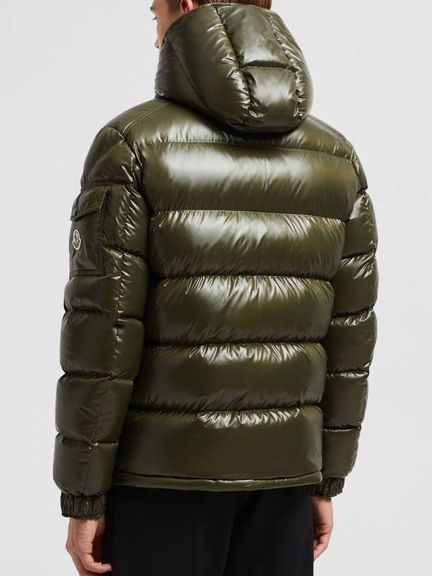 MAYA short down jacket olive green 1A53600 68950 833 - MONCLER - BALAAN 5