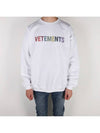 Multicolor Crystal Logo Sweatshirt White - VETEMENTS - BALAAN 2