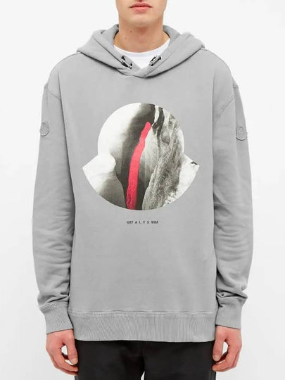 8001150 809FC 901 Gray Men's Hoodie - MONCLER - BALAAN 2