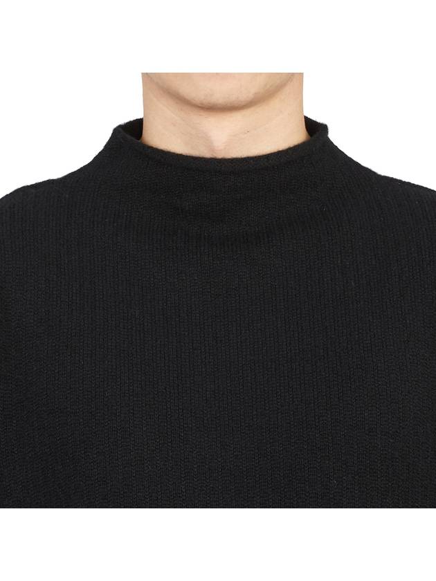 Ghost Piece Cashmere Knit Top Black - STONE ISLAND - BALAAN 7