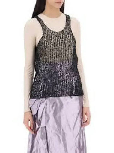 See through sleeveless t shirt black S29NL0055M13010900 1241637 - MAISON MARGIELA - BALAAN 1